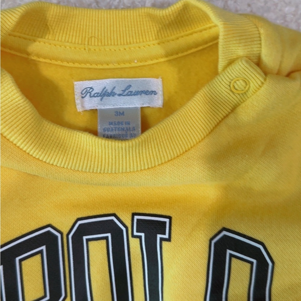 Ralph Lauren Yellow Kids Sweatshirt